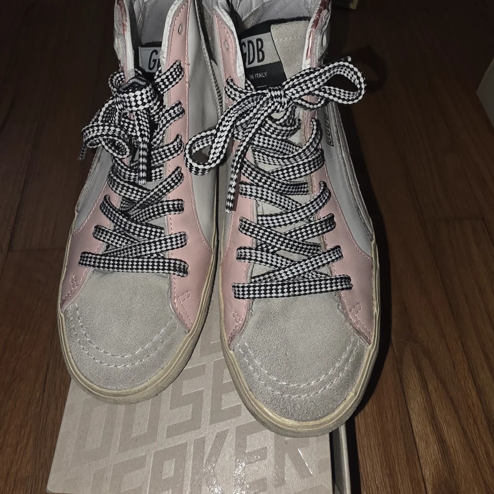 Golden Goose Pink and White Slides, Limited Edition - Picture 2 of 5